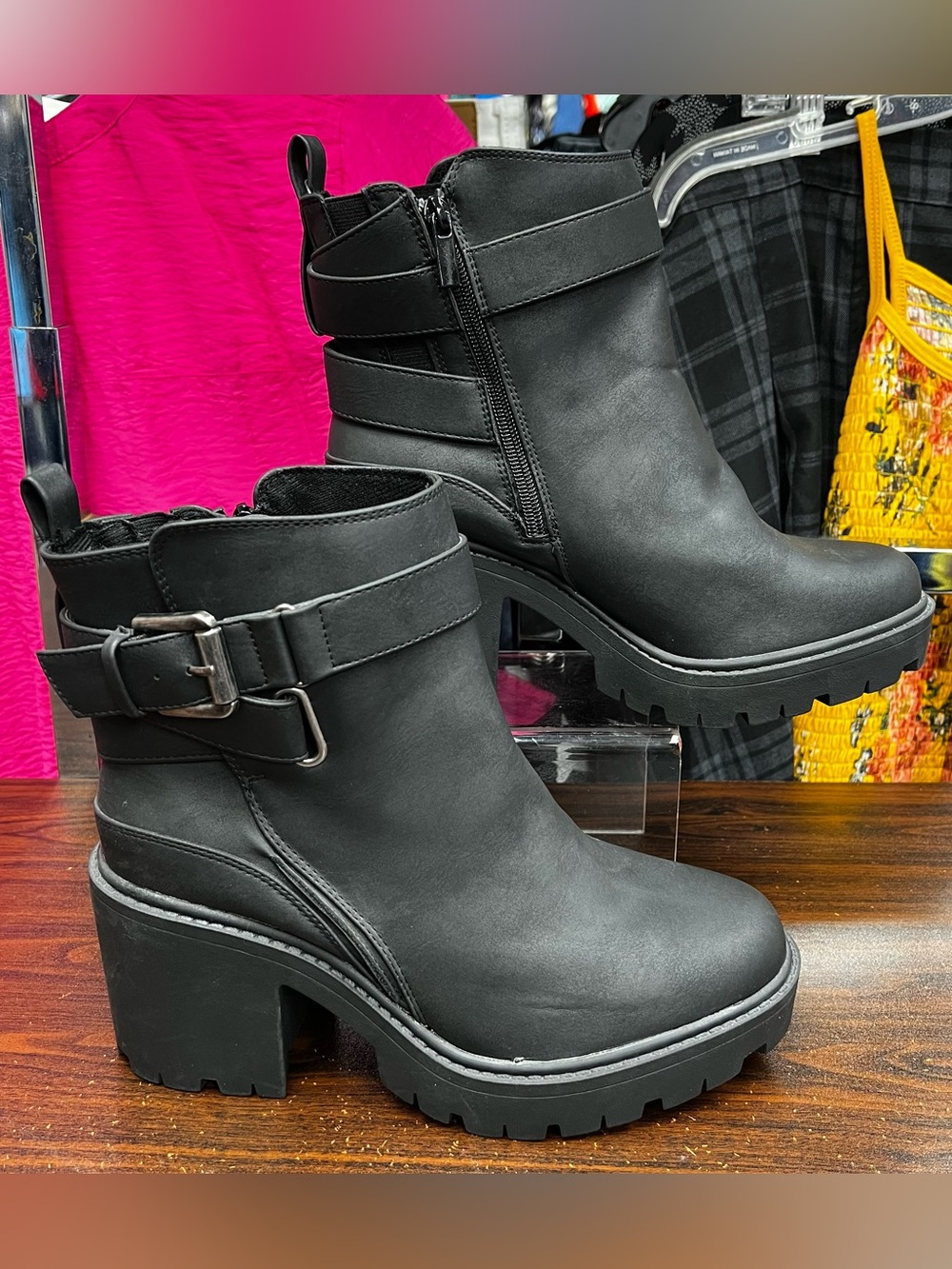 Torrid Ankle Buckle Strap Heeled Bootie - Size -8.5WW